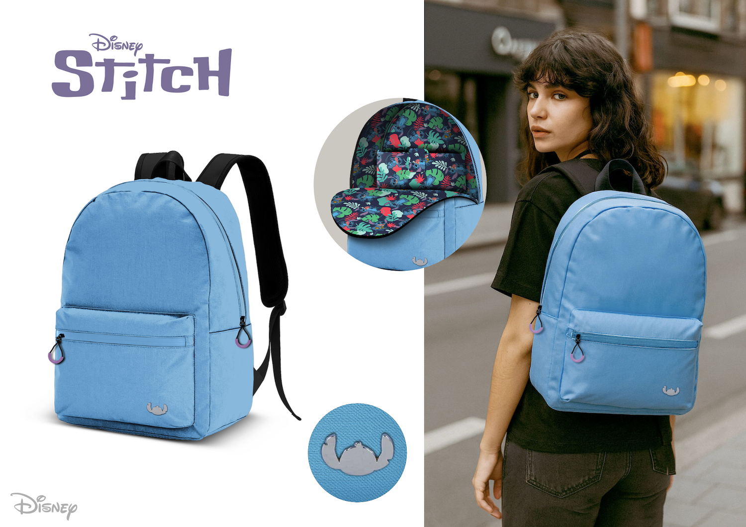 STITCH - Backpack BLOCK - '41x30x18cm'