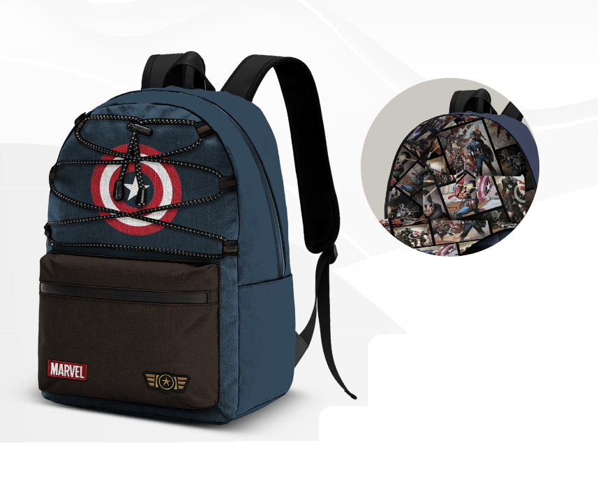 CAPTAIN AMERICA - Backpack FAN PRO - '41x30x18cm'