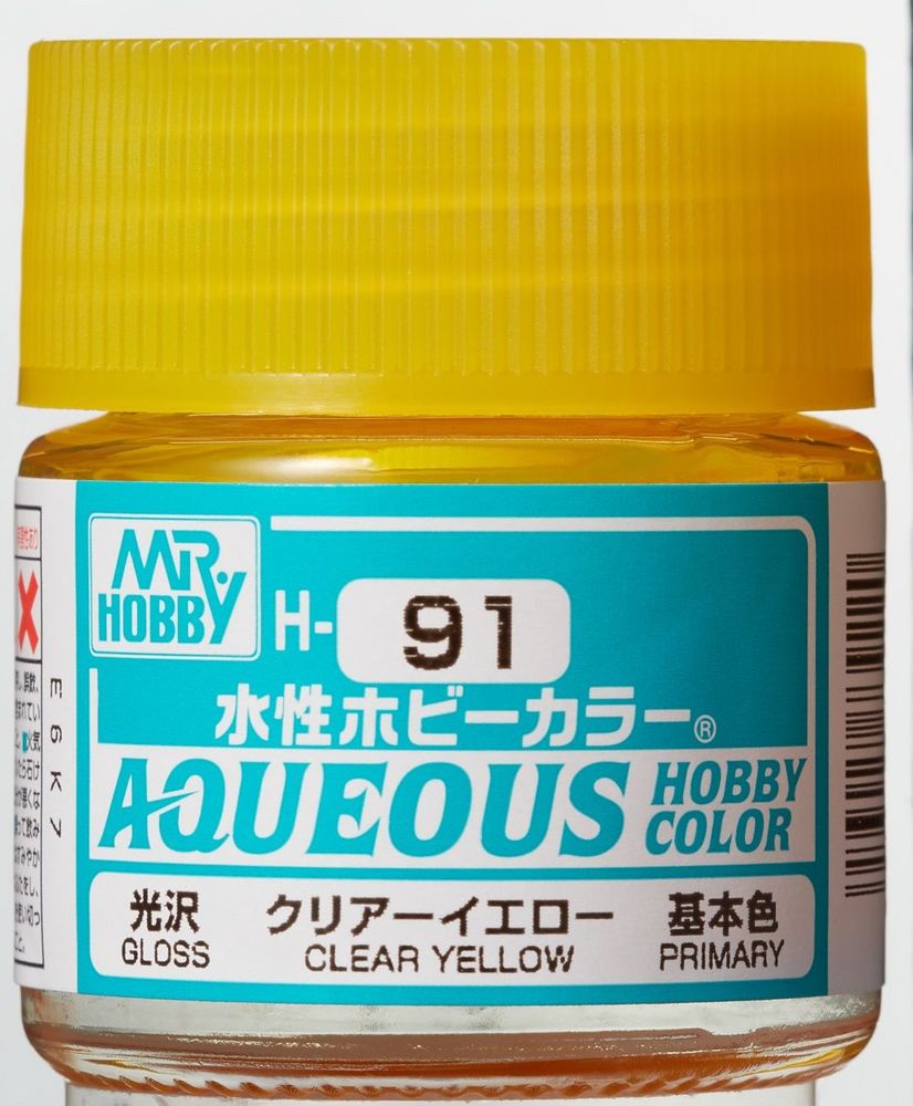 Mr Hobby -Gunze Aqueous Hobby Colors (10 ml) Clear Yellow