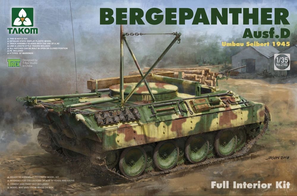 Bergepanther Ausf.D Umbau Seibert 1945 production w/full interior