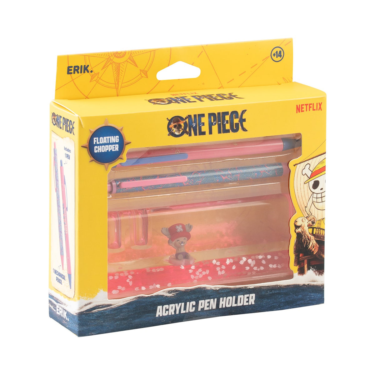 ONE PIECE NETFLIX - Chopper - 2 Pens with 3D Acrylic Stand