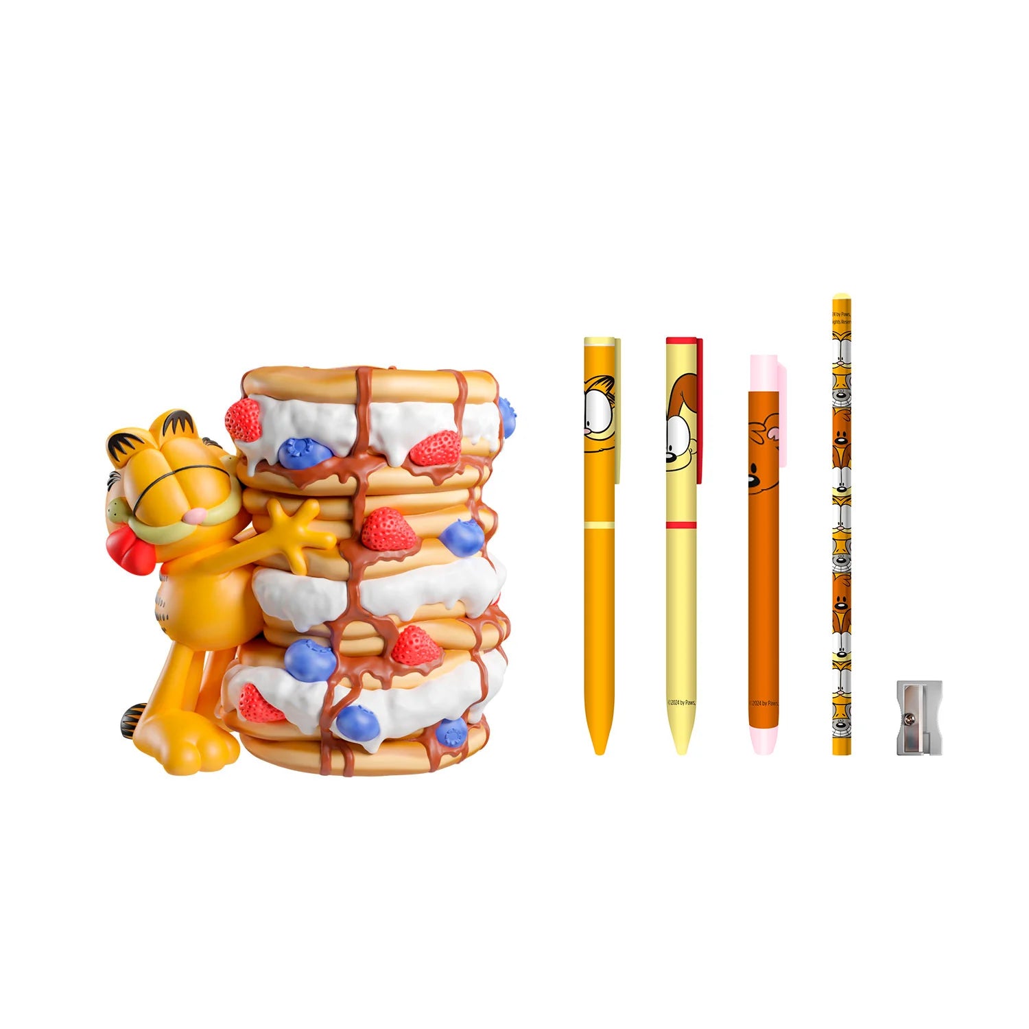 GARFIELD - Pancakes - 3D Pencil Holder + Writting Set