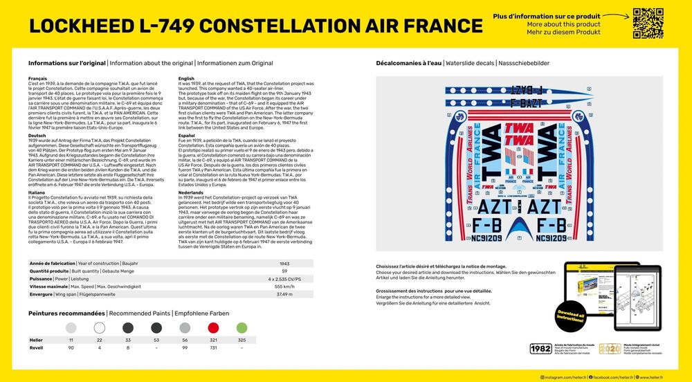 STARTER KIT L-749 Constellation A.F.