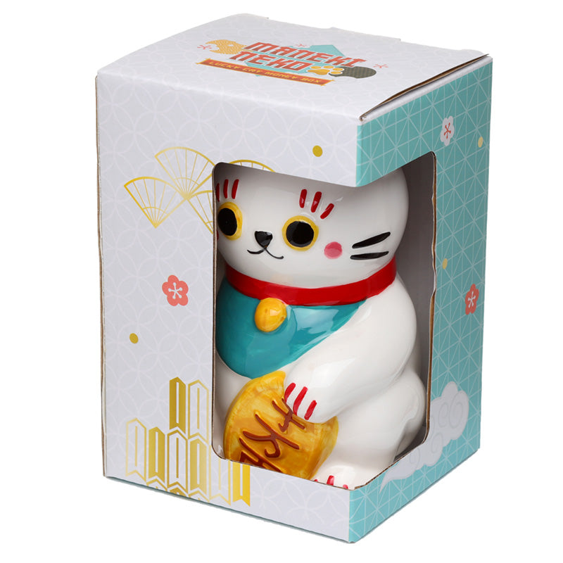 MANEKI-NEKO - White - Money Bank 6inch