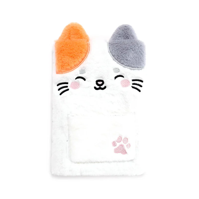 KAWAII - Lola the Cat - Premium Fluffy Notebook + 1 Mini