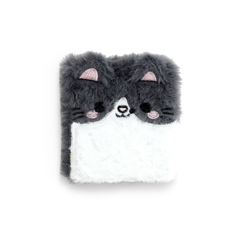 KAWAII - Lola the Cat - Premium Fluffy Notebook + 1 Mini