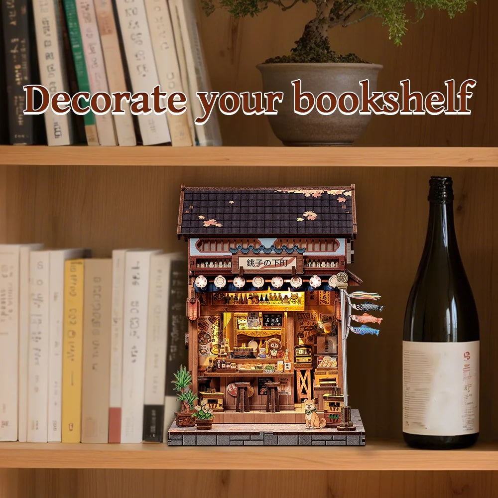 MINIATURE HOUSE - DIY- Choshi no Shitamachi - 218pc + LED Light