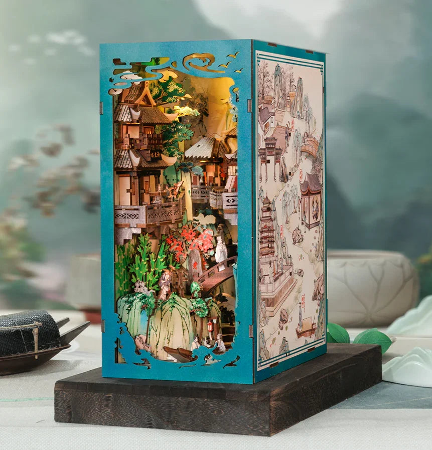 BOOK NOOK KIT - DIY - Su Dongpo's Life - 280pc + LED Light