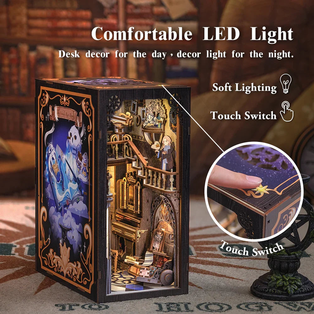 BOOK NOOK KIT - DIY - Nebula Common Room - 350pc + LED Light