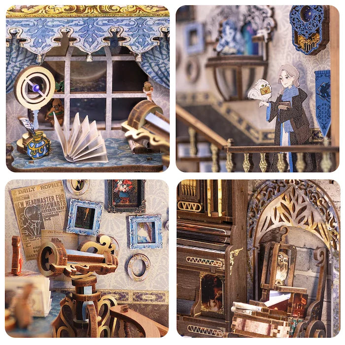 BOOK NOOK KIT - DIY - Nebula Common Room - 350pc + LED Light