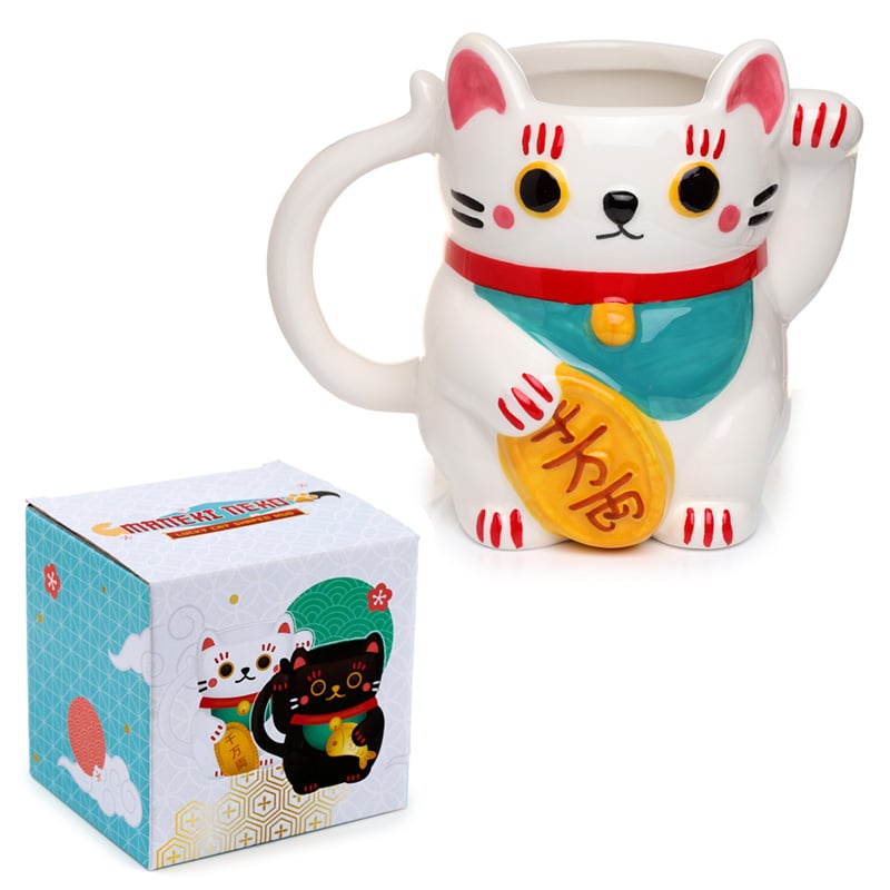 MANEKI-NEKO - White - 3D Mug 15oz