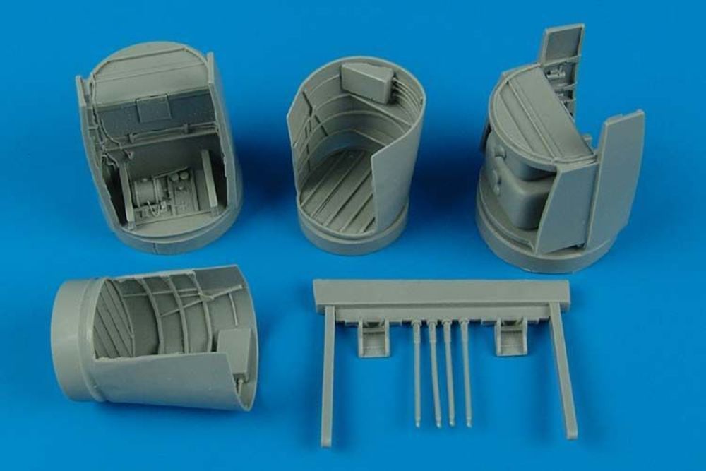 Heinkel He 219A-7 main wheel bays f&uumlr Tamiya Bausatz