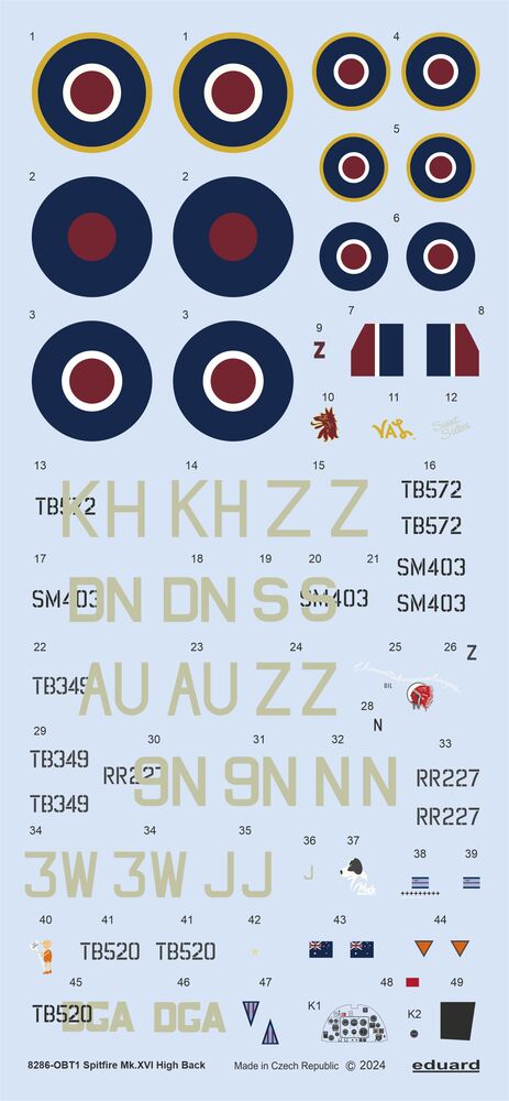 Spitfire Mk.XVI High Back 1/48 EDUARD-PROFIPACK