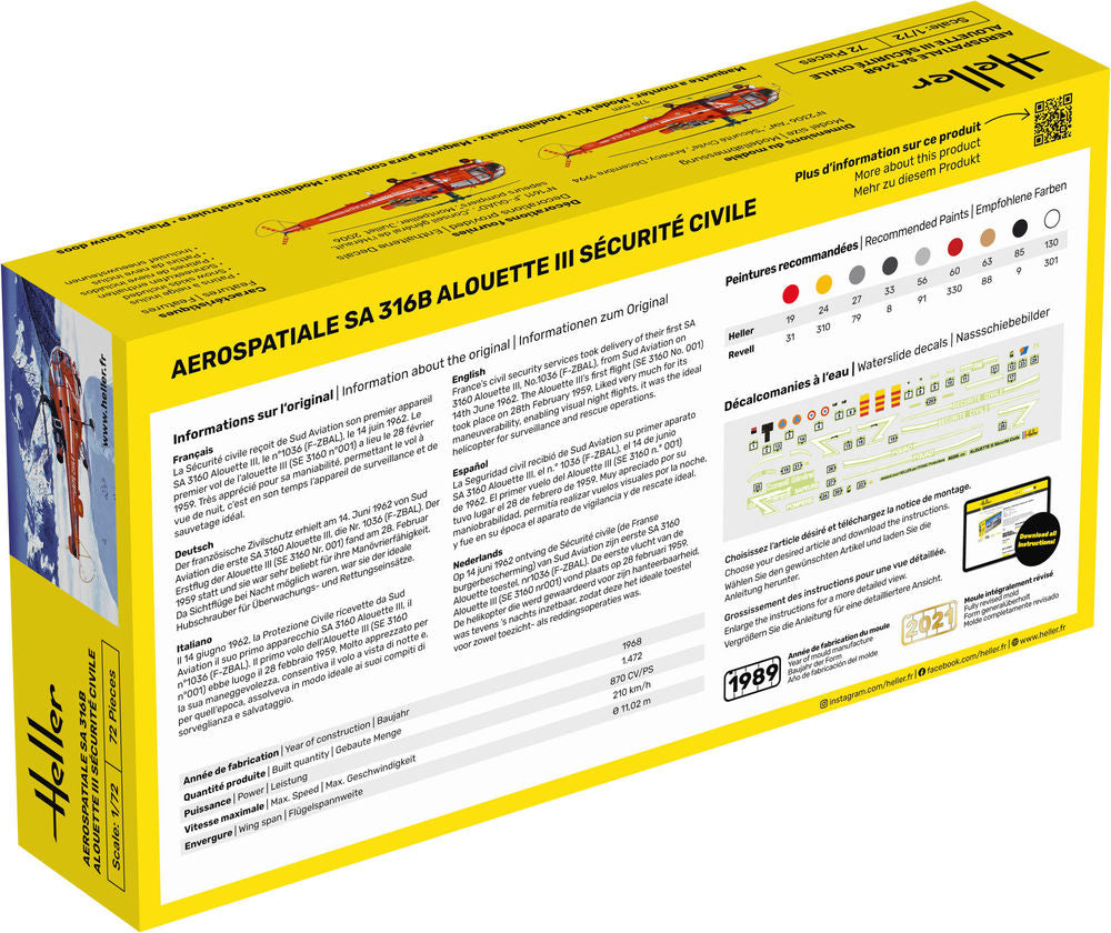 STARTER KIT Alouette III S��curit�� Civile