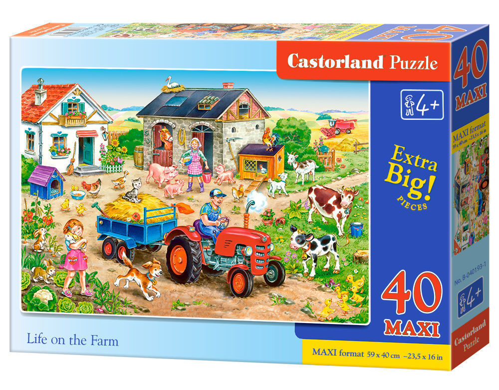 Life on the Farm, Puzzle 40 Teile maxi