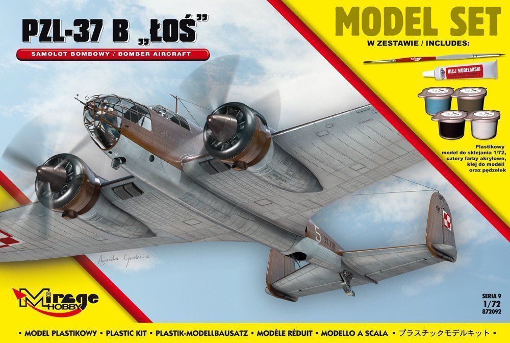 PZL-37 B Los (Polish Bomber Aircraft) Model Set