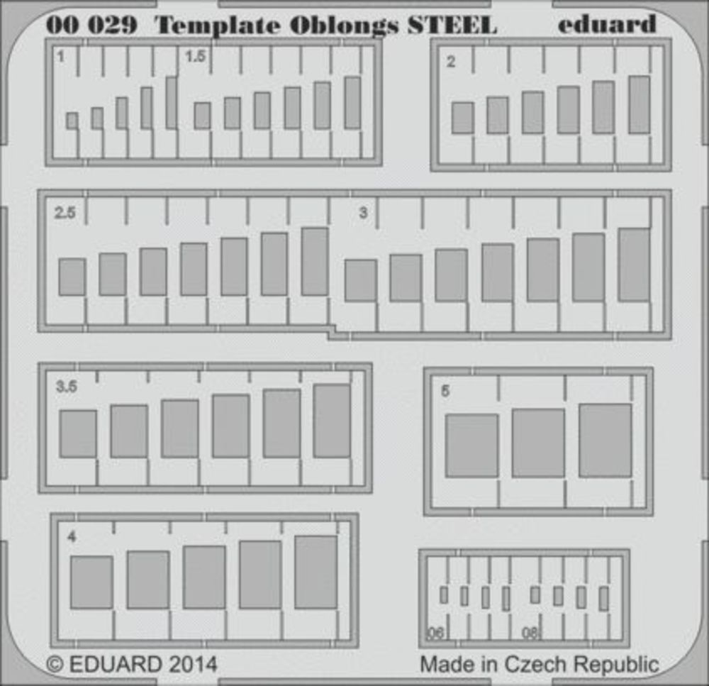 Template oblongs STEEL