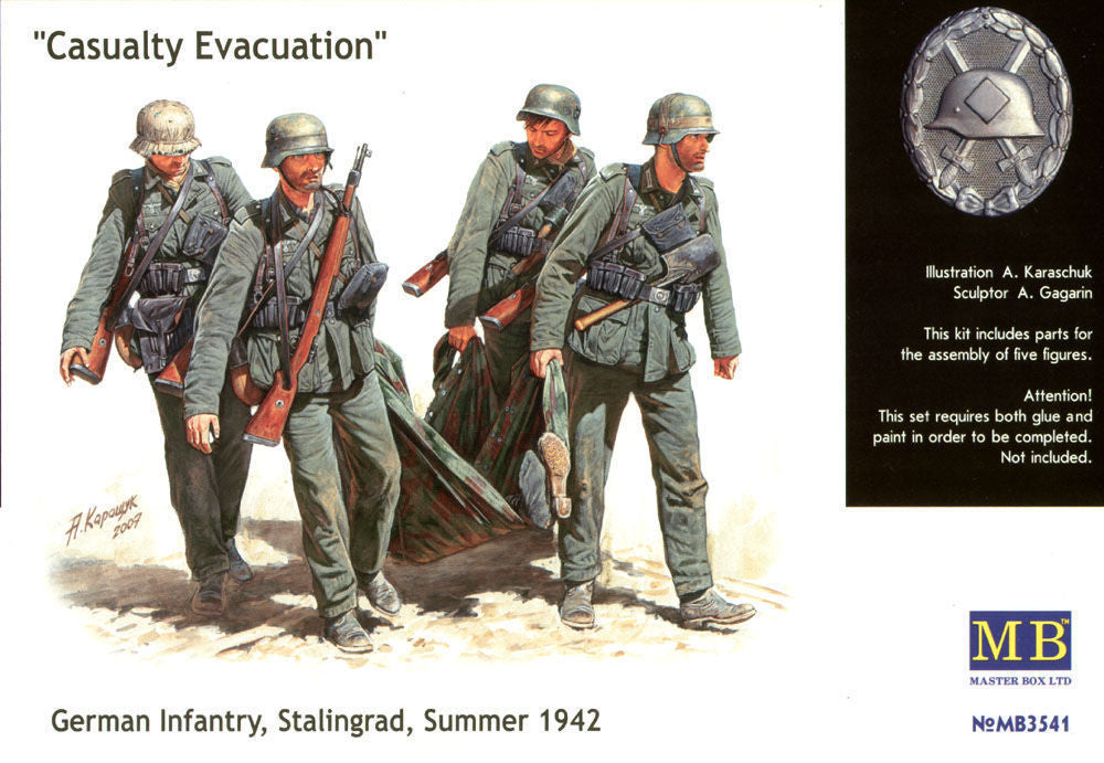 German Infantry Stalingrad Summer 1942 Casualty Evacuation