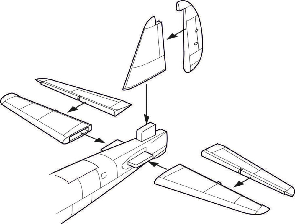 Junkers Ju 88A Control Surfaces set