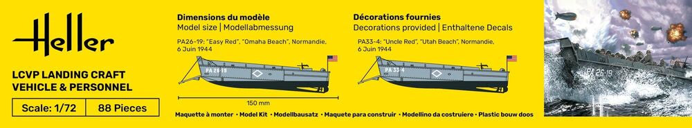 LCVP Landungsboot mit Besatzung