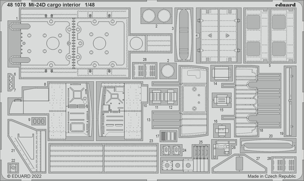 Mi-24D cargo interior for TRUMPETER