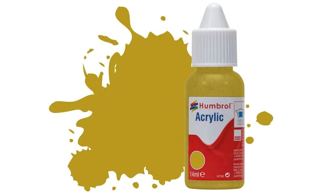 HUMBROL ACRYLIC DROPPER BOTTLE 14ML No 83 Ochre Matt