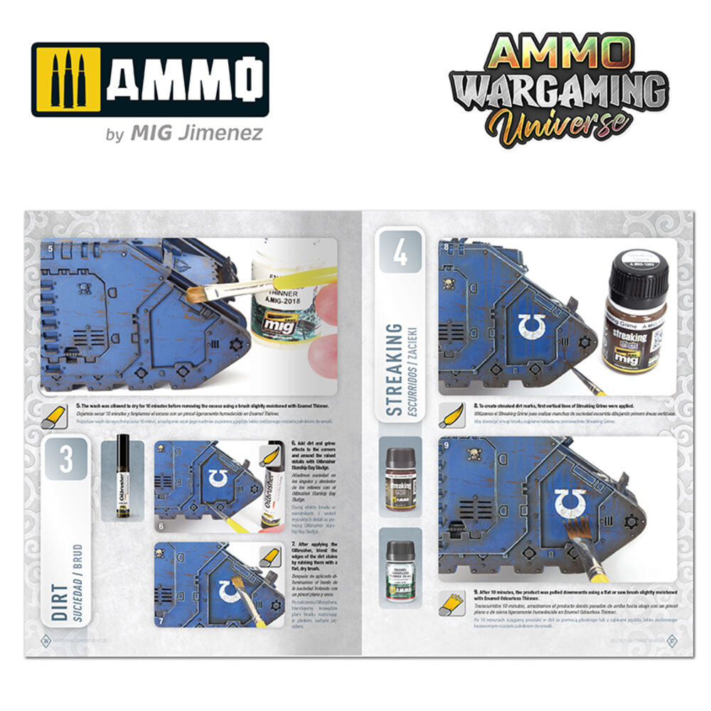 AMMO WARGAMING UNIVERSE Book 06 - Weathering Combat Vehicles (English, Castellano, Polski)