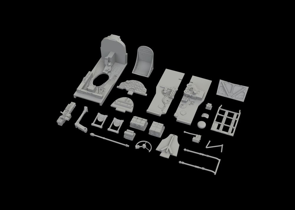 P-38F cockpit for Tamiya