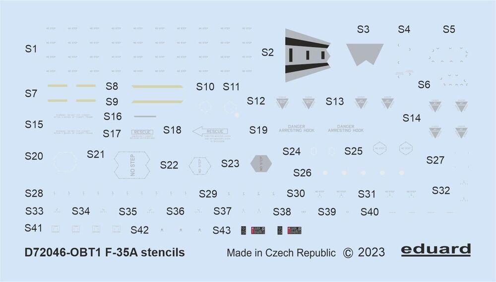 F-35A stencils 1/72