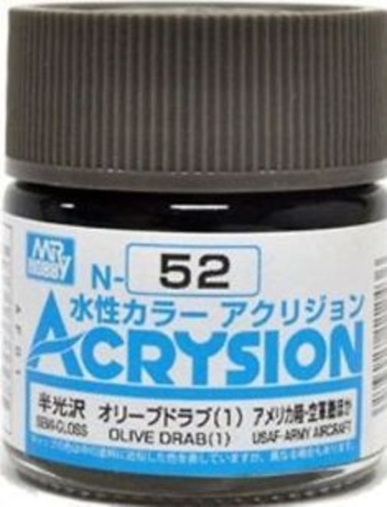 Mr Hobby -Gunze Acrysion (10 ml) Olive Drab (1)