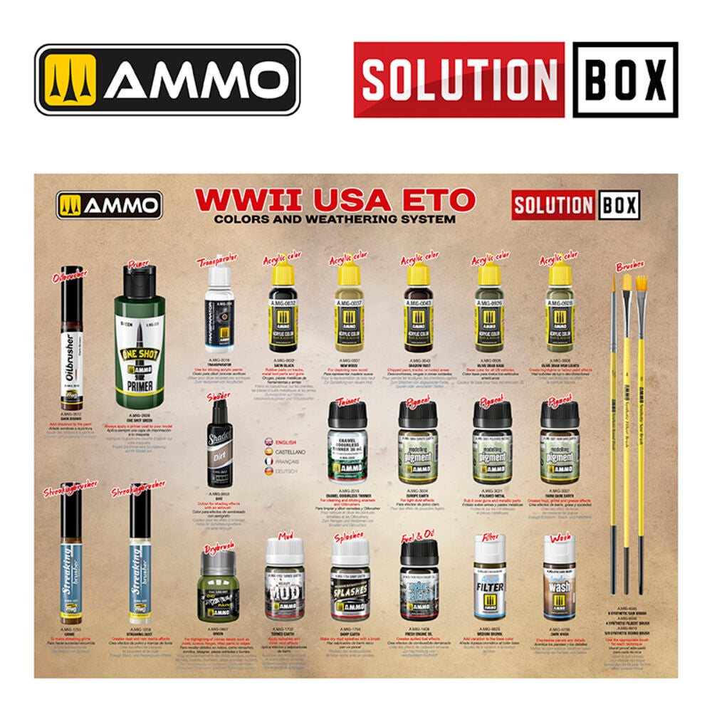 SOLUTION BOX 20 ��� WWII USA ETO. Colors and Weathering System