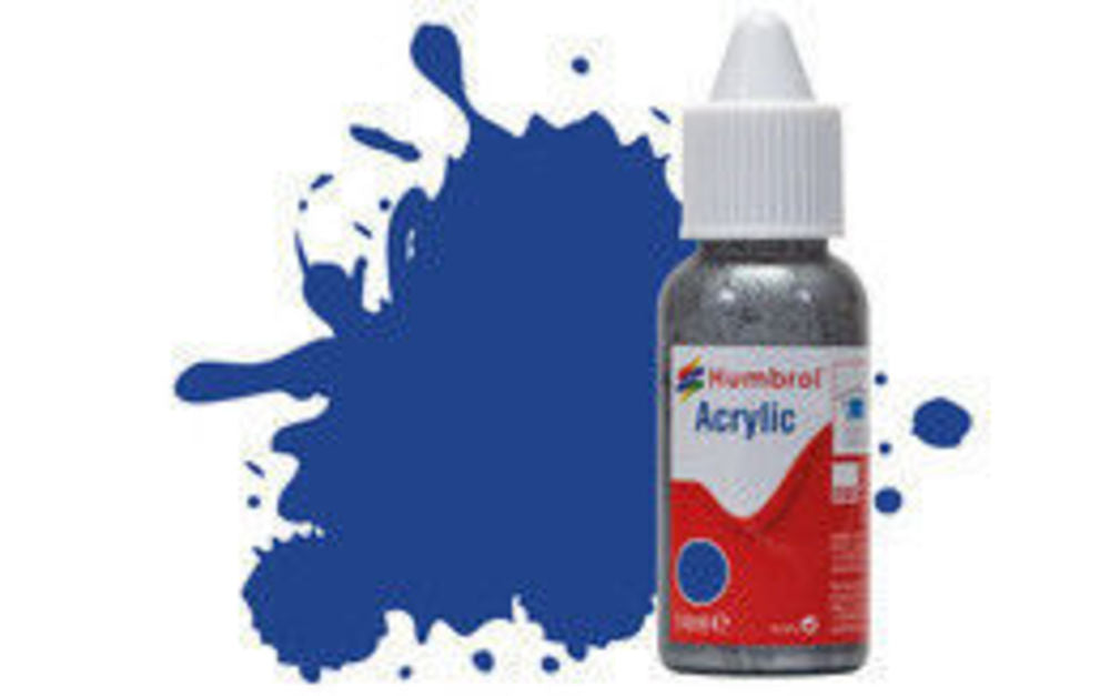 HUMBROL ACRYLIC DROPPER BOTTLE 14ML No 25 Blue - Matt