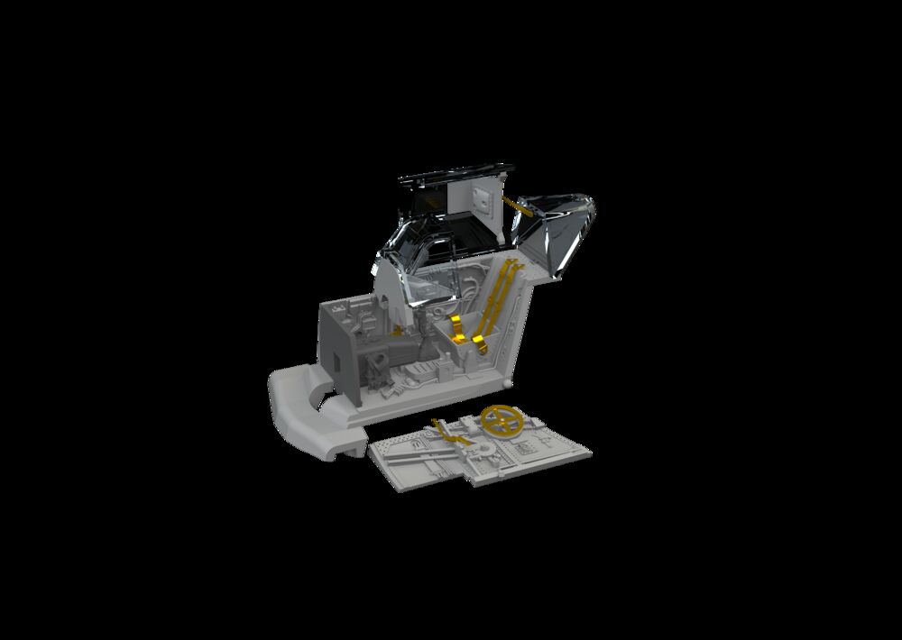 Bf 109G-4 cockpit PRINT 1/72