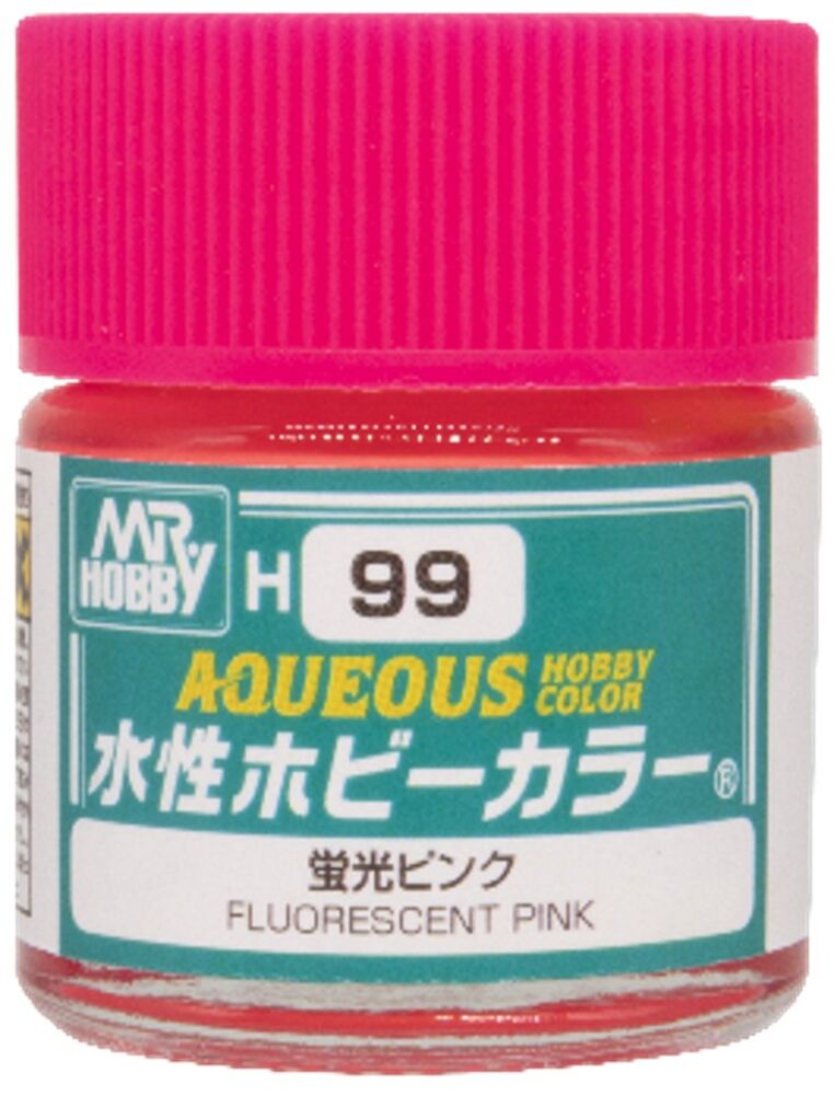 Mr Hobby -Gunze Aqueous Hobby Colors  (10 ml) Fluorescent Pink