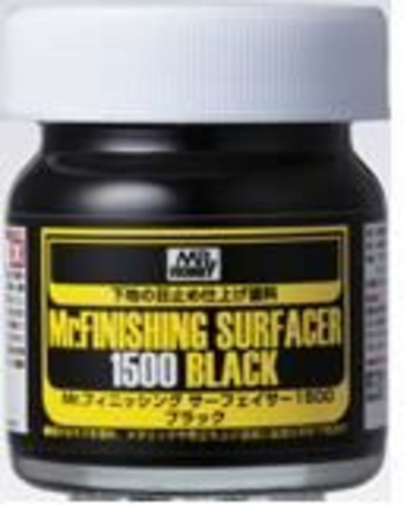 Mr Hobby -Gunze Mr. Finishing Surfacer 1500 Black (40 ml)