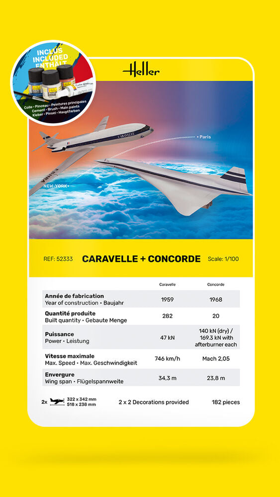 STARTER KIT Caravelle + Concorde