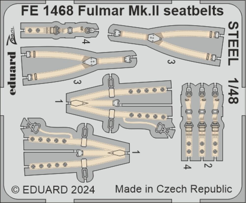 Fulmar Mk.II seatbelts STEEL