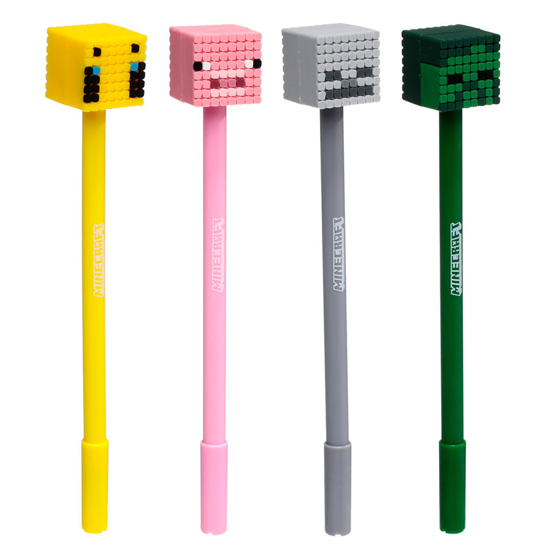 MINECRAFT - Animals - Head Topper Erasable Gel Pen (Display of 24 pcs)