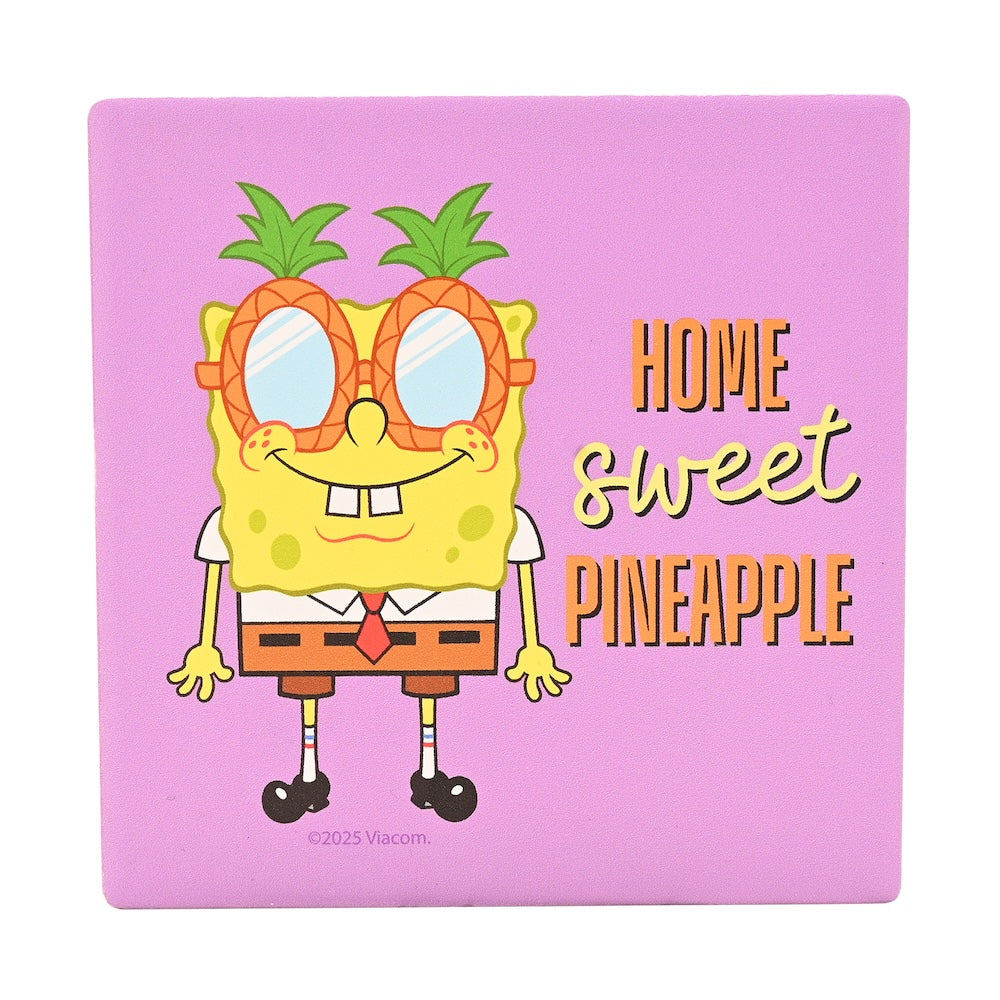 SPONGEBOB - Home Sweet Pineapple - Ceramic Square Coaster