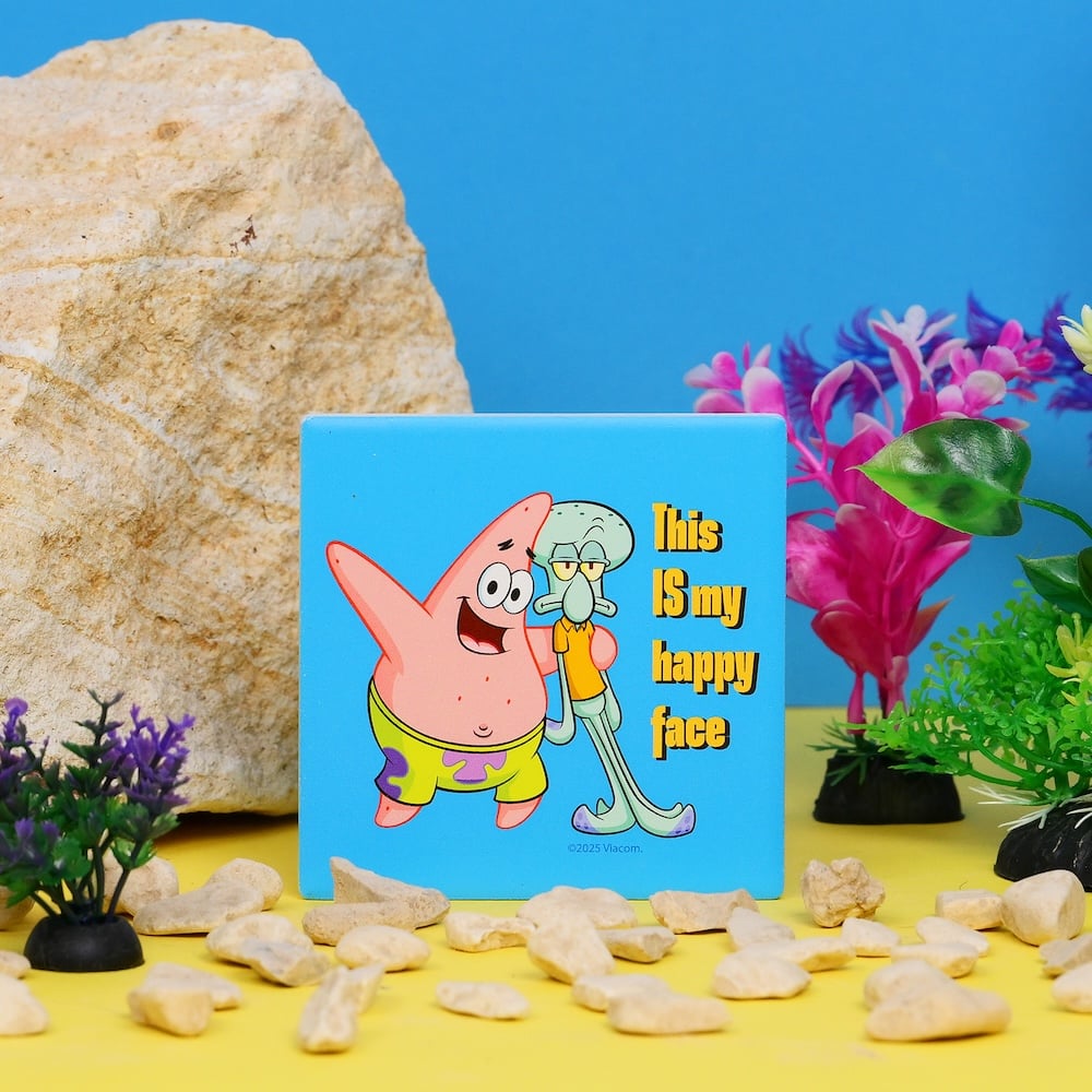 SPONGEBOB - My Happy Face - Ceramic Square Coaster