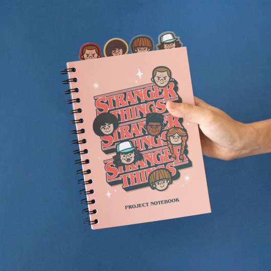 STRANGER THINGS - Notebook + Dividers - Size A5