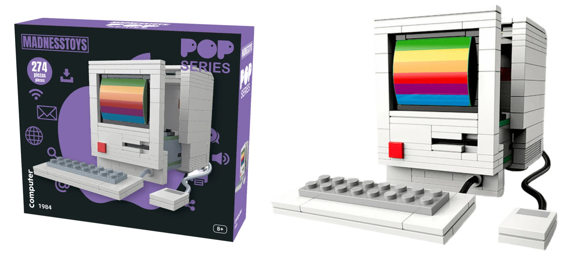 POP SERIES - Construction Kit - 1984 Computer - 274pc