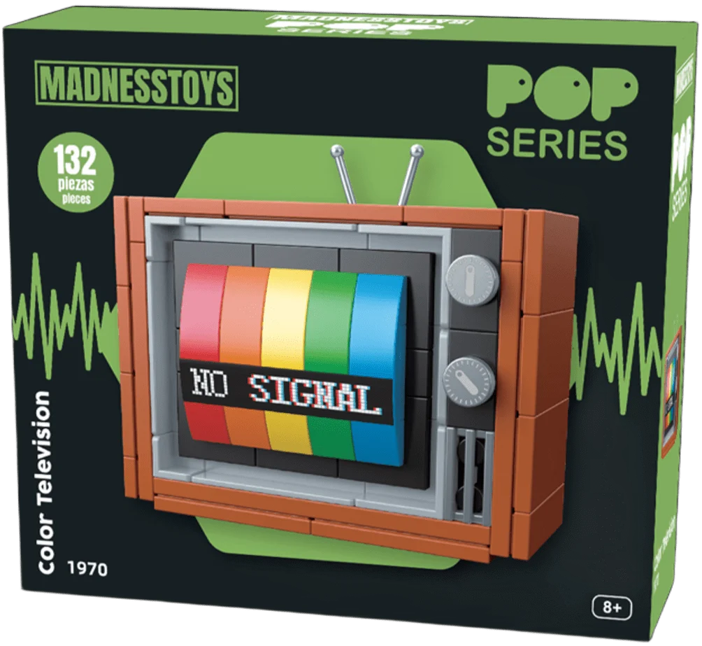 POP SERIES - Construction Kit - 1970 Colour Television - 132pc
