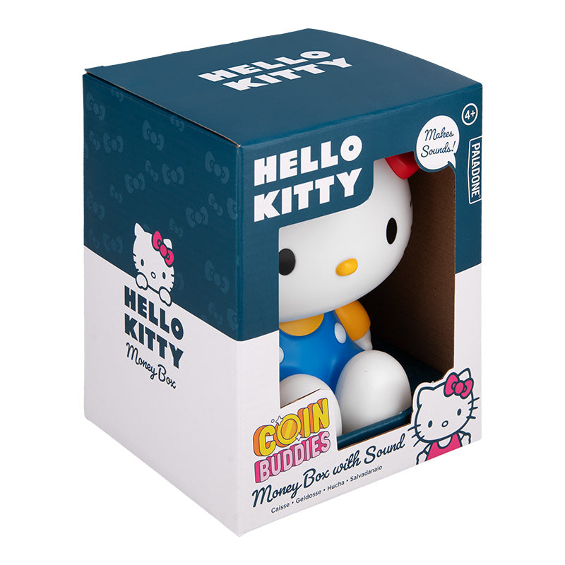 HELLO KITTY - Shaped Money Box with Sound 'Coin Buddies'
