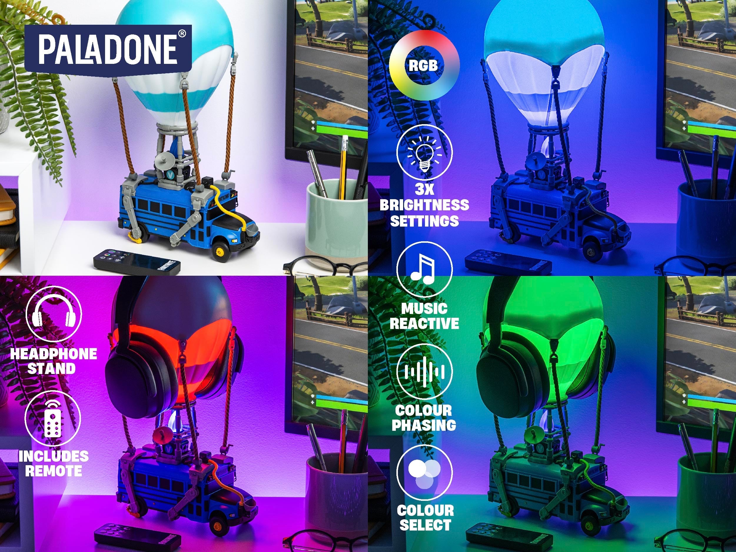 FORNITE - Battle Bus - Diorama Light 31cm