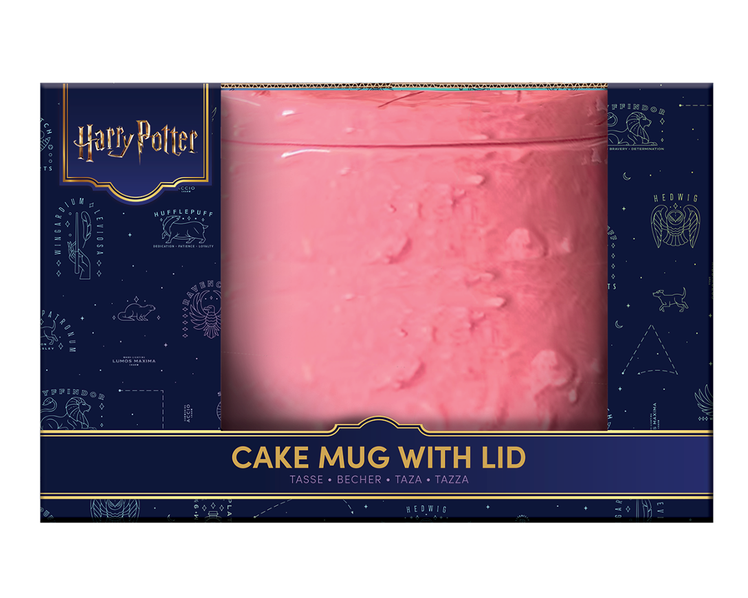 HARRY POTTER - Happee Birthdae - Cake Shaped Mug with Lid