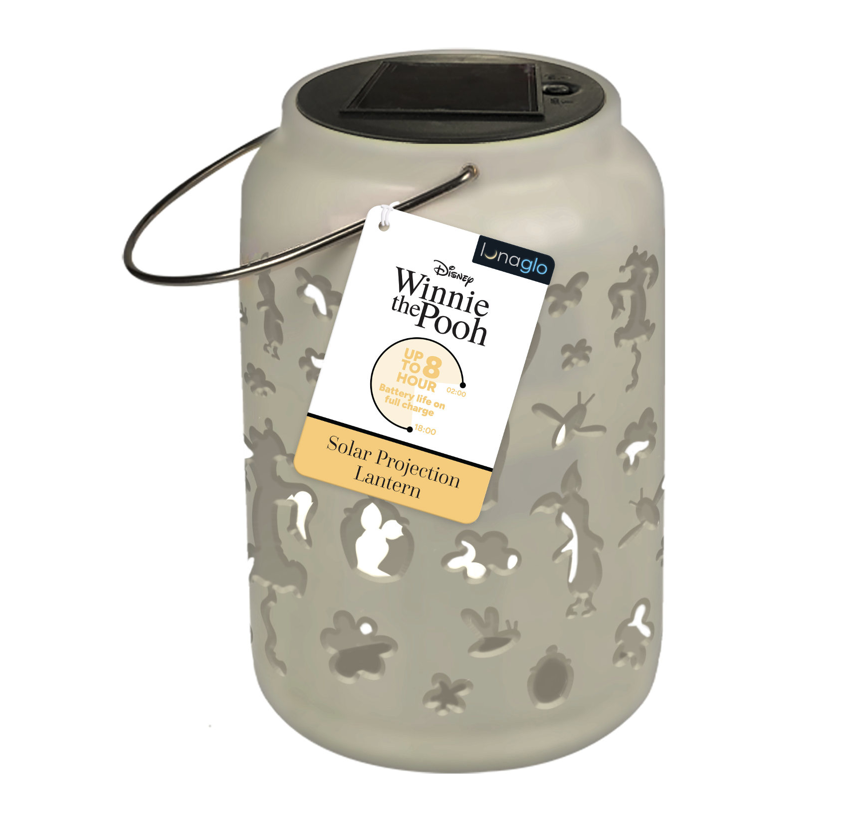 WINNIE THE POOH - 'LunaGlo' Outdoor Projection Solar Lantern