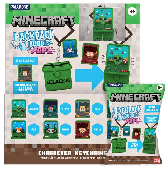 MINECRAFT - Backpack Buddies (Display 24 Pcs)