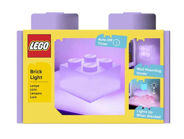 LEGO - Lilac brick 2x2 - brick Light 15x15cm