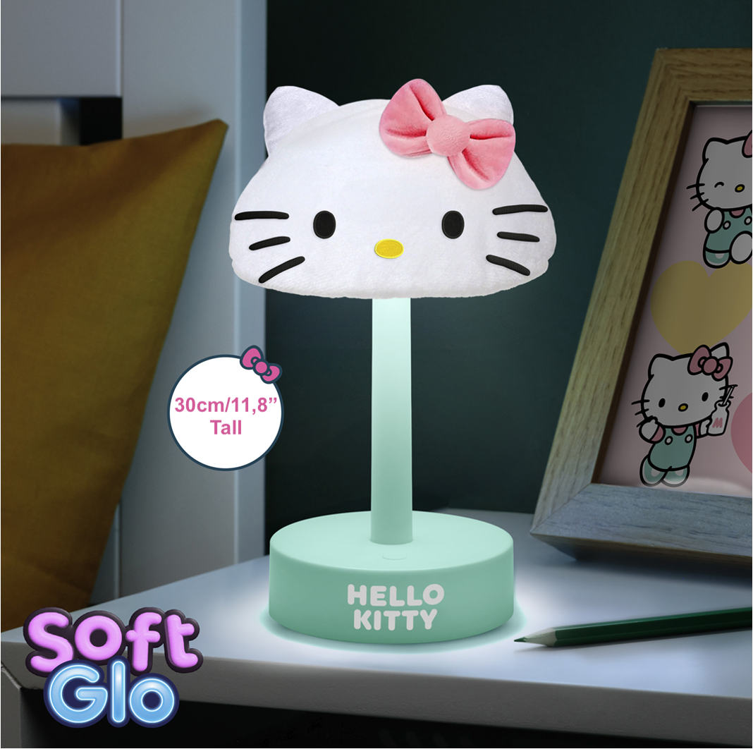 HELLO KITTY - 'SoftGlo' Fluffy Décorative Lamp